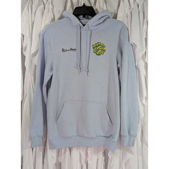 Rick and Morty Portal Boyz 4 Life Blue Hoodie by H&M/Cartoon Network Size XS - Picture 1 of 11
